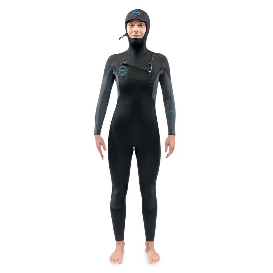 Wetsuit Womens QUANTUM CHEST ZIP HOODED 6/5/4MM